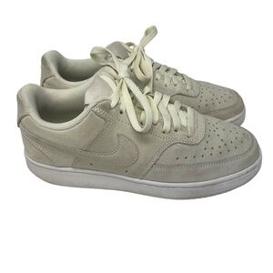 Nike Light Yellow Sneakers Air Force One Low Tops Size 7